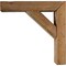 Ekena Millwork 3 1/2"W x 8"D x 10"H Vintage Farmhouse Bracket, Barnwood Decor Collection, Weathered Brown BKTB03X08X10TRBR - alternate 2